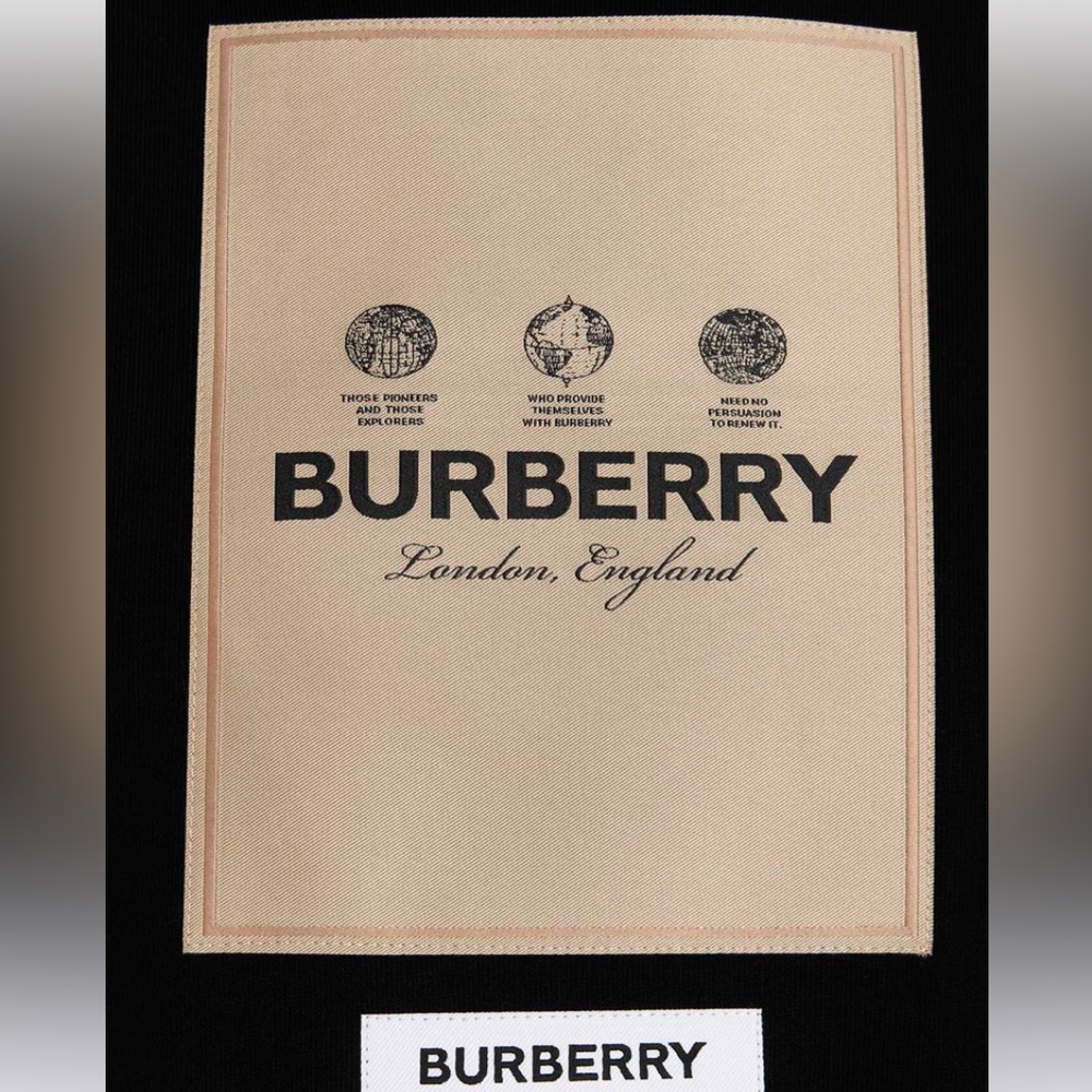 Burberry Owie Label Logo T Shirt - Picture 4 of 8